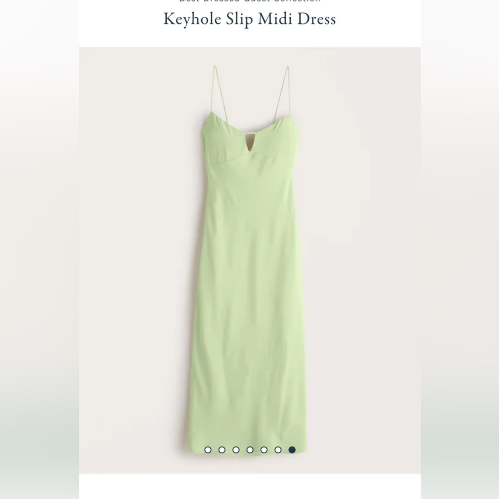 Abercrombie & Fitch (M) Keyhole Slip Midi Dress